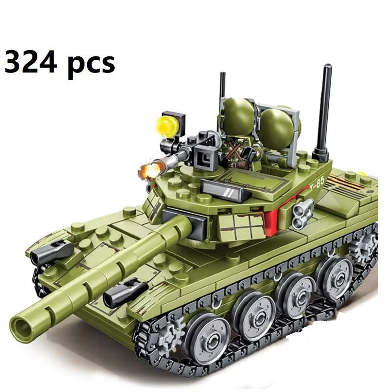 Militär Panzer Hauptkampftanks WW2, Bausteine, 324 Stück, ab 6 Jahren - Bild 2