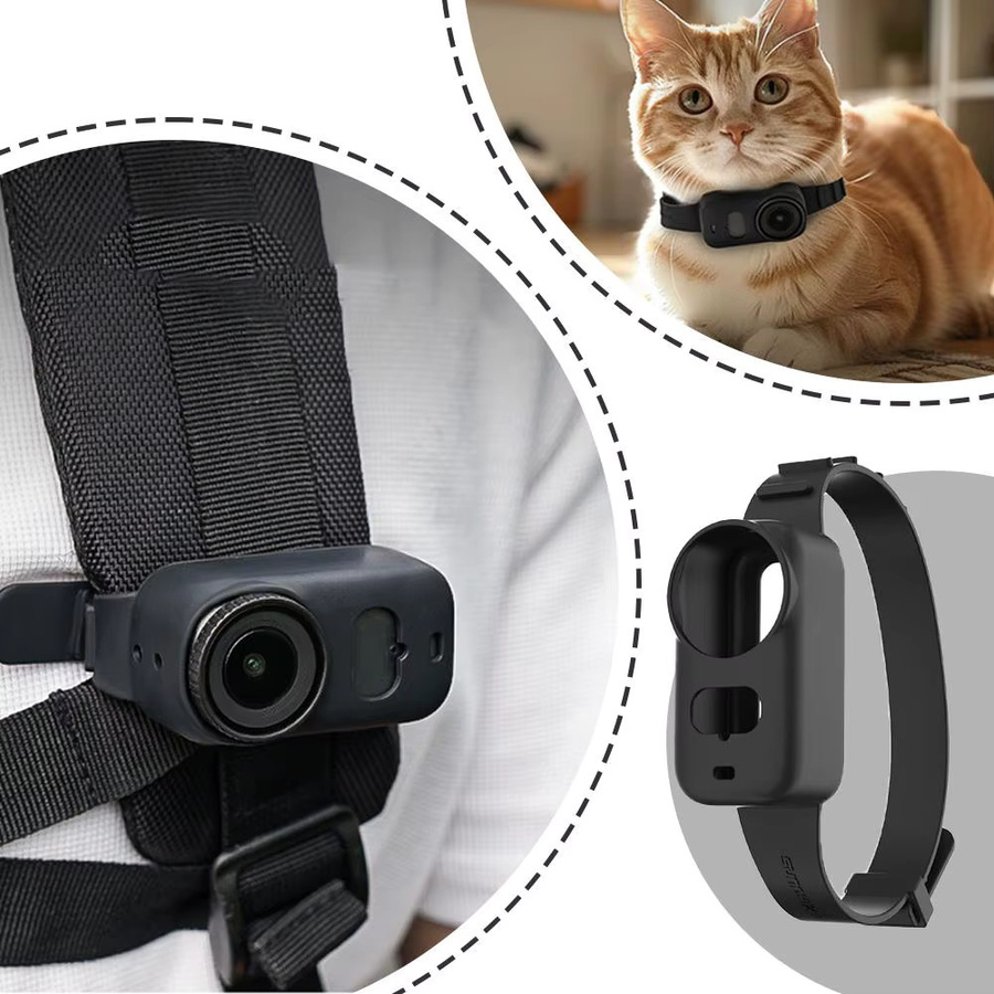 DJI Osmo Nano Kamera-Zubehör: Verstellbares Silikon-Armband für Haustiere in Schwarz - Bild 5