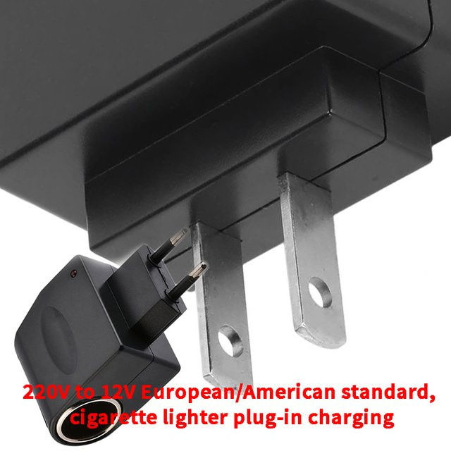 JCD Universal 220 V AC auf 12 V DC Auto Power Adapter Konverter mit Zigarettenanzünder-Buchse in Schwarz - Bild 1
