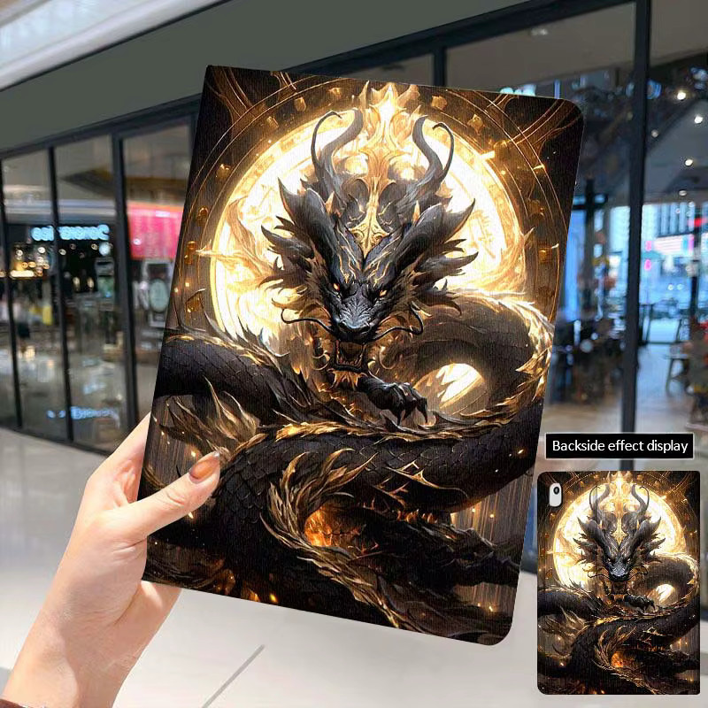 Luxuriöse Anime-Drachen Tablet-Hülle für Apple iPad Pro, Air und Mini in Multicolour - Bild 4