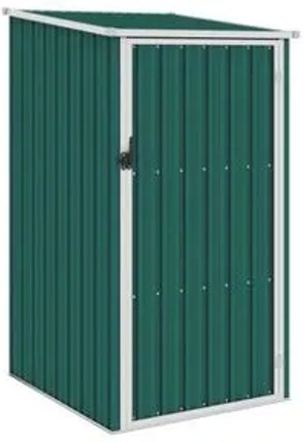 vidaXL Gerätehaus aus verzinktem Stahl in Grün, B/T/H: 87 x 98 x 159 cm - Bild 1