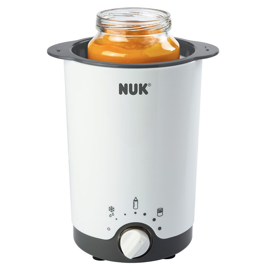 NUK Thermo 3in1 Babykostwärmer mit Warmhaltefunktion und Wasserbad in Weiß und Schwarz - Bild 1