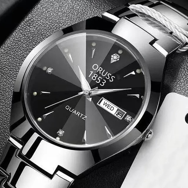 ORUSS Armbanduhr Edelstahl, Quarz, Herren - Bild 1