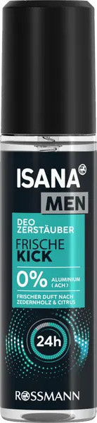 Isana Deo Spray Frische Kick, Herren, Aloe Vera - Bild 1