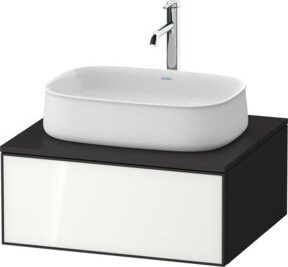 Duravit Waschtischunterschrank Zencha Wandhängend, Glänzend Grau, B/T/H: 65 x 55 x 28,1 cm - Bild 1