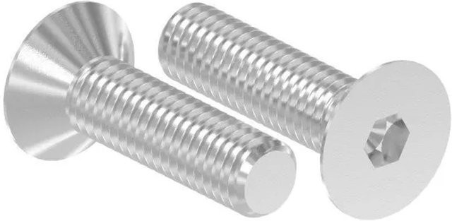 FeNau Senkkopfschraube aus Edelstahl V2A mit Innensechskant, M8 x 30 mm, Farbe Silber - Bild 1