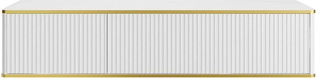 Waschbeckenunterschrank Keliza von Vente-unique in Weiß mit matter Ausführung, Breite: 150 cm, Tiefe: 47 cm, Höhe: 54 cm - Bild 1
