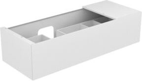 Keuco Waschtischunterschrank Edition 11 in Weiß matt, B/T/H: 140 x 35 x 53,5 cm - Bild 1