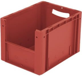 Bito Eurostapelbehälter XL Set in Rot mit 43,274 l Volumen, B/T/H: 40 x 30 x 27 cm - Bild 1