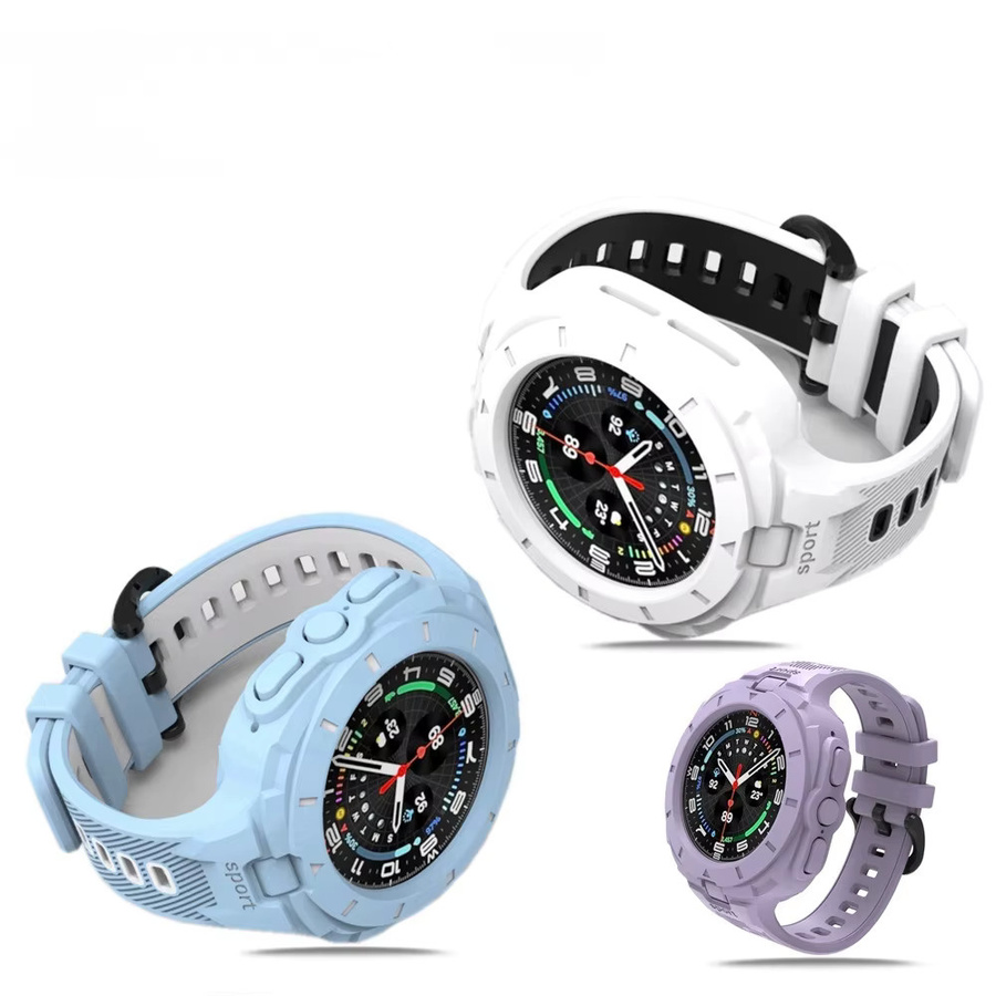 Samsung Galaxy Watch 8 Sportarmband, Silikon, TPU-Schutzhülle - Bild 2