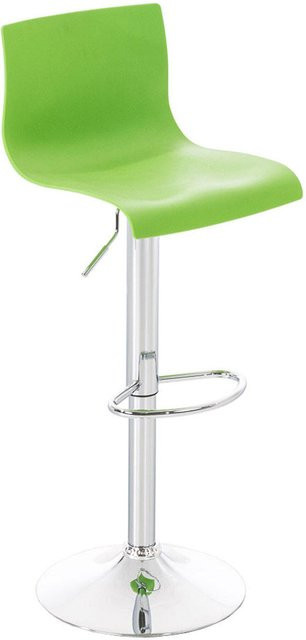 TPFLiving Barhocker Hoover in Grün mit Chromoptik und 360-Grad-Drehfunktion - Bild 1