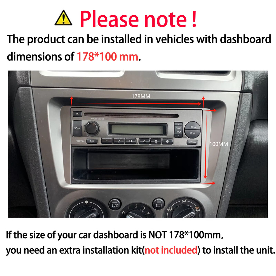ESSGOO Universelles 2 DIN Autoradio mit 7 Zoll Android 15 Display, 4GB RAM + 128GB Speicher, Wireless Carplay, GPS, WiFi, Bluetooth und Mirror Link in Schwarz - Bild 5