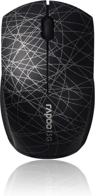 Rapoo 3300P Plus Kabellose Optische Super-Minimaus, Schwarz, USB-A - Bild 1