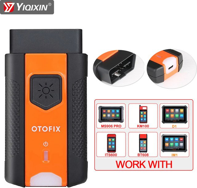 OTOFIX V1 Bluetooth-Anschluss Fahrzeugverbindungsschnittstelle in Orange für D1 Lite, D1 Pro, D1 Plus, IM1, BT1, Autel MS906 PRO und KM100/BT609 - Bild 1