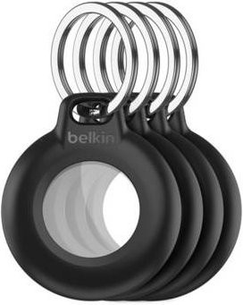 Belkin AirTag Schlüsselanhänger Tasche aus Kunststoff in Schwarz (4er Pack) - Bild 1