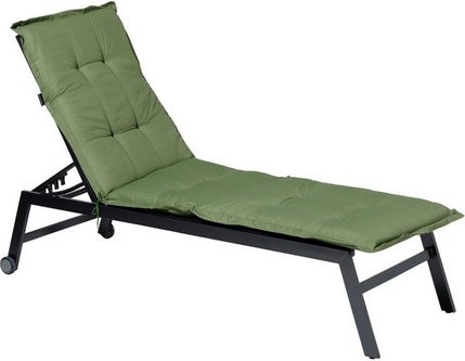 Madison Liegenauflage Basic green, gesteppt, wetterfest, B/T: 200 x 65 cm - Bild 2