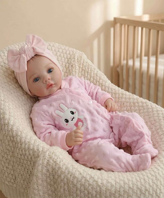 NPK Reborn-Babypuppe, 18 Zoll, Weiches Kuschelbaby, Plüsch / Textil - Bild 1