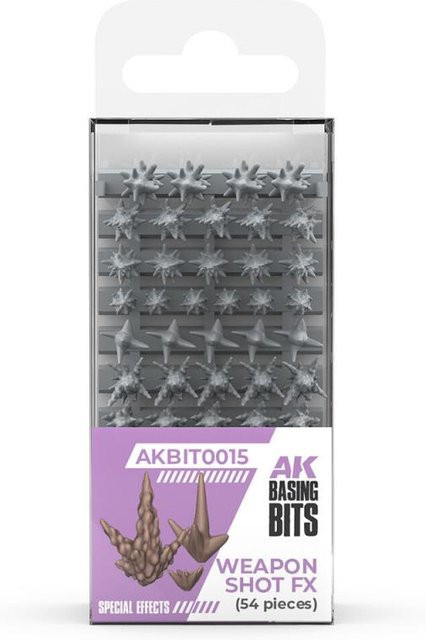 AK Interactive Weapons Shot FX, Basing Bits, 3D Druck, 54 Stück - Bild 1