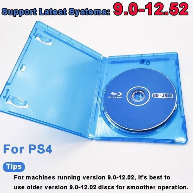 BD-JB Disc Boot Tool für PS4 Firmware 9.0-12.52 zur Installation von Homebrew und Backup Games in Blau - Bild 1