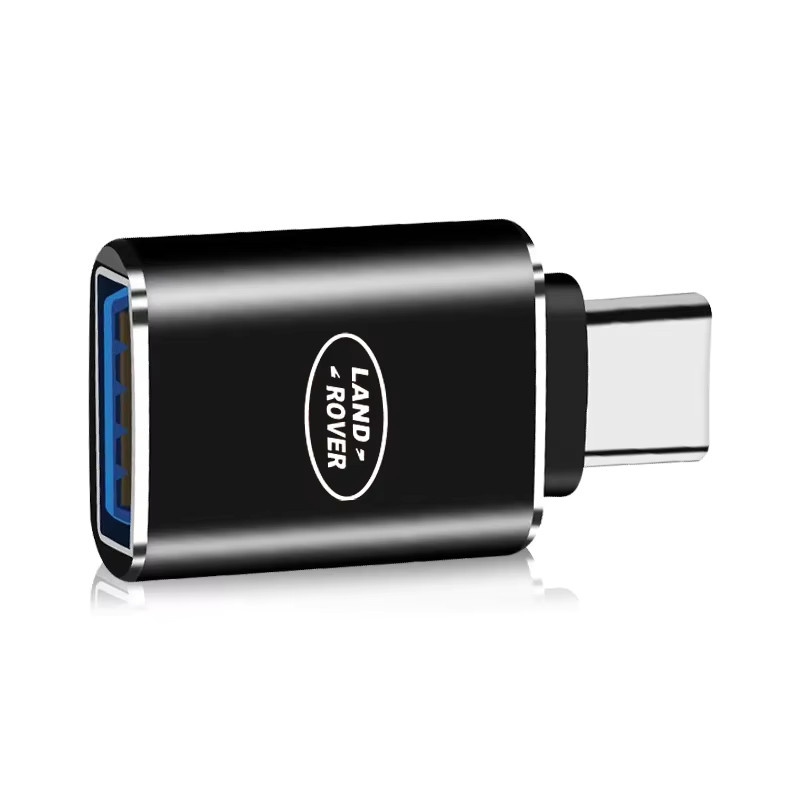Auto-Ladeadapter USB-C zu USB-A Konverter in Schwarz für Land Rover Ranger Autobiography, Freelander und Evoque - Bild 2