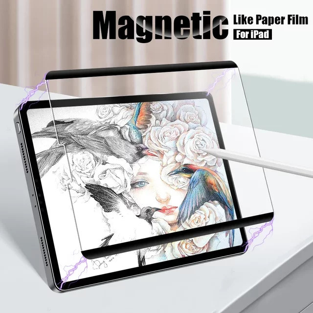 Magnetische Schutzfolie für Apple iPad in Transparent für verschiedene Generationen und Modelle - Bild 1
