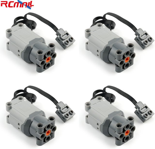 RCmall L Motor Power Functions Teile Bausteine, 4-teiliges Set - Bild 1