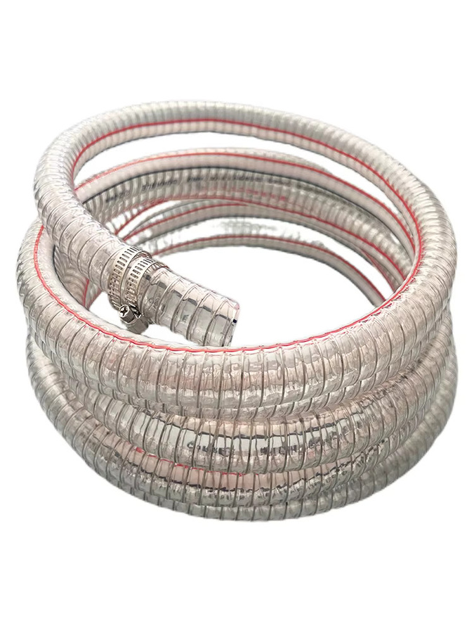 Multifunktionaler PVC-Stahldrahtschlauch in Transparent, hochdruck- und temperaturbeständiges Abflussrohr - Bild 4