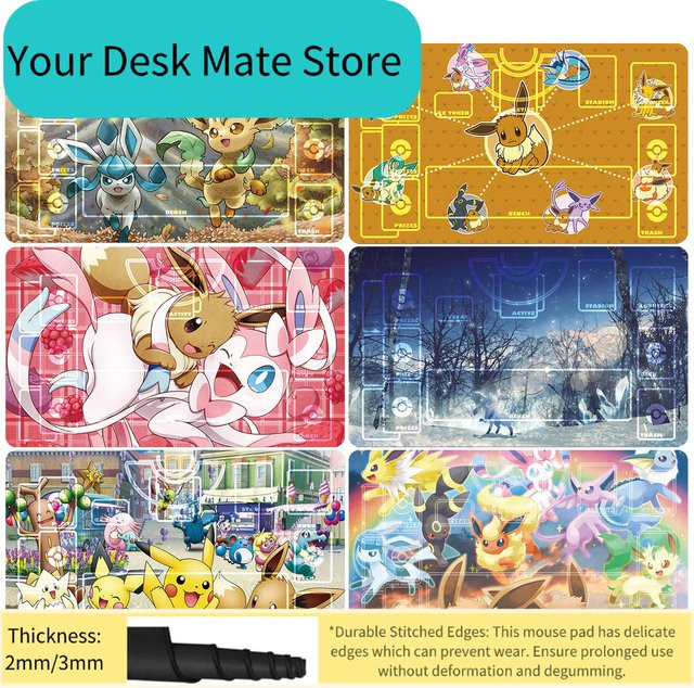 Potdemiel Pokémon Kampfspiel-Kartenmatte, Bunt / Mehrfarbig - Bild 1