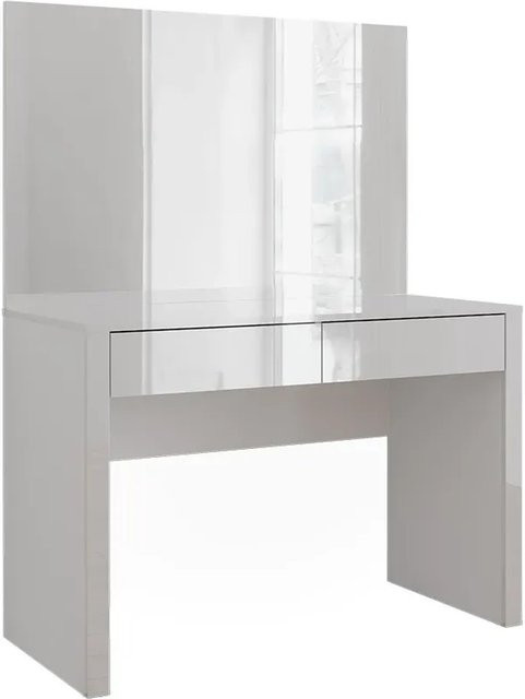 Vicco Schminktisch Annabelle in Weiß Hochglanz mit Spiegel, Breite: 110 cm - Bild 1