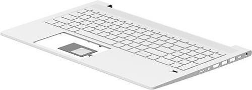 HP M21740-B31 Notebook-Ersatzteil Tastatur in Weiß mit Nordic-Layout - Bild 1