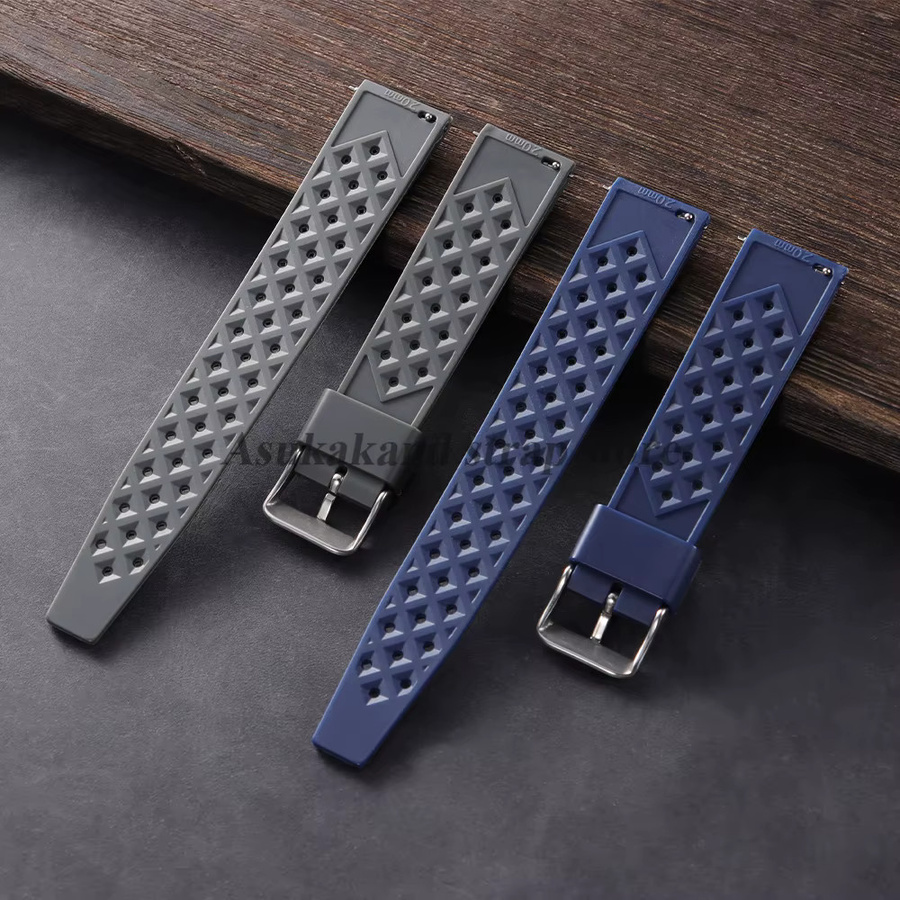 Uhrenarmband Silikon, Schwarz, Herren, wasserdicht, Schnellverschluss - Bild 2