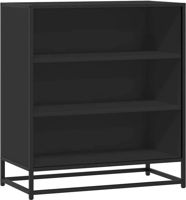 vidaXL Sideboard Schwarz in industrieller Optik aus Holzwerkstoff und Metall, B/T/H: 68 x 35 x 76 cm - Bild 1