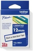 Brother Schriftbandkassette TZe-M931 Metallic Silber Matt mit schwarzer Schrift, Breite: 12 mm, Länge: 8 m - Bild 2