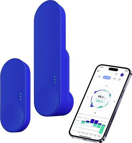 IOmeter KIT1.1 Energiekosten-Messgerät-Zubehör mit App-Steuerung und USB-C in Blau - Bild 1