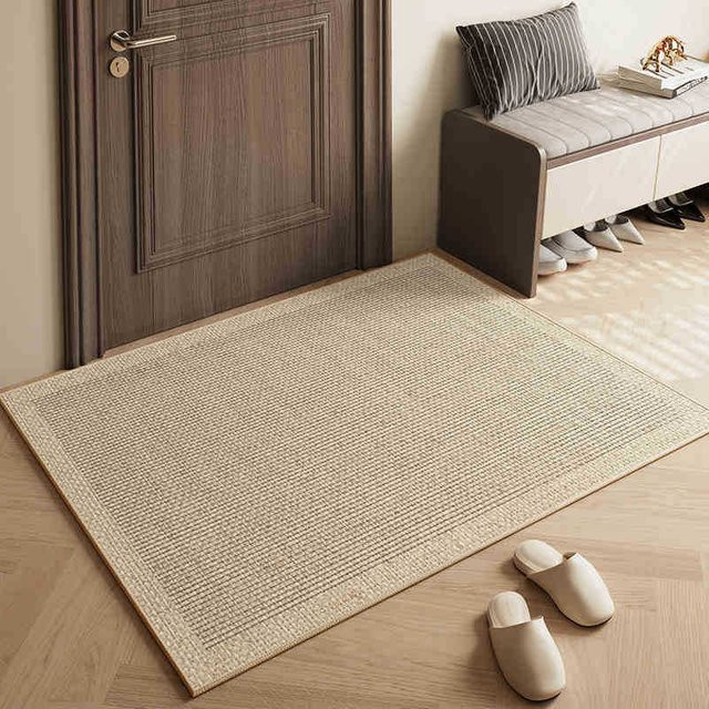 Rutschfeste Eingangsmatte Yiran Furniture im Wabi-Sabi Design, Beige, B/T: 120 x 80 cm - Bild 1