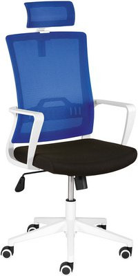 Mayer Sitzmöbel Drehstuhl 2377 mit Kopfstütze in Blau, Breite: 62 cm, Höhe: 65 cm - Bild 1