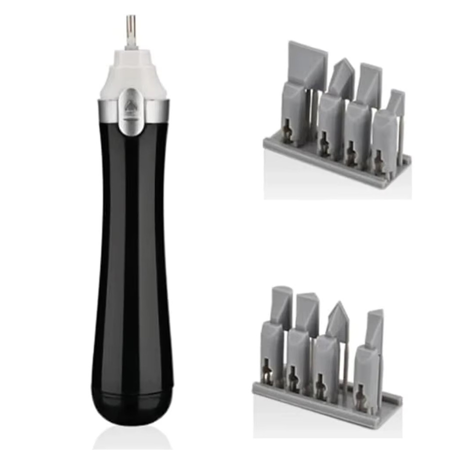 MSWZ MS148 Elektrischer Oszillationsschleifer in Schwarz mit 2 Geschwindigkeiten als Mini-Handschleifer zum Schleifen und Polieren für Hobby-DIY und Gunpla - Bild 3