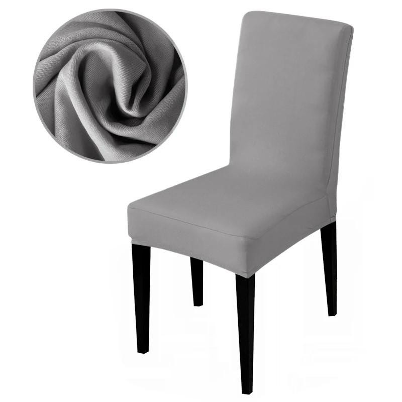 Einfarbiger Stretch-Stuhlbezug aus Spandex für Esszimmer und Bankette, Yiran Bag - Bild 4