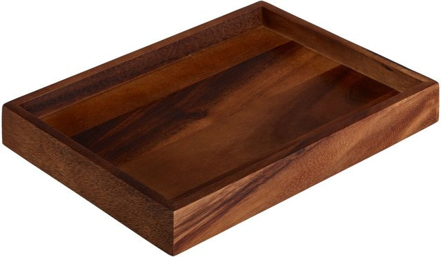 VEGA Fingerfood-Tablett Wantage aus Akazie in Braun, rechteckig, B: 18 cm, T: 25 cm, H: 3 cm - Bild 1