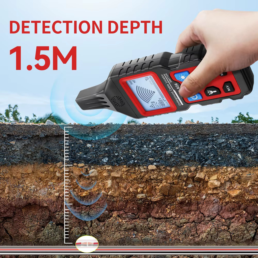 NOYAFA NF-826 Underground Cable Tracker Anti-Interferenz-Kabeltester und unterirdischer Rohrdetektor für Hoch- und Niederspannungskabel - Bild 2