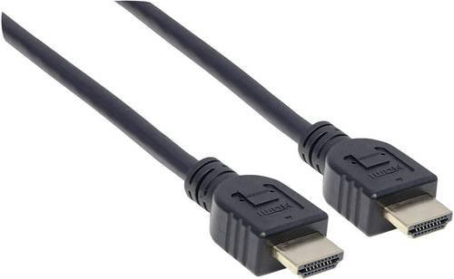Manhattan HDMI High Speed Kabel mit Ethernet, 4K UHD Unterstützung, Schwarz, Länge: 10,0 m - Bild 1