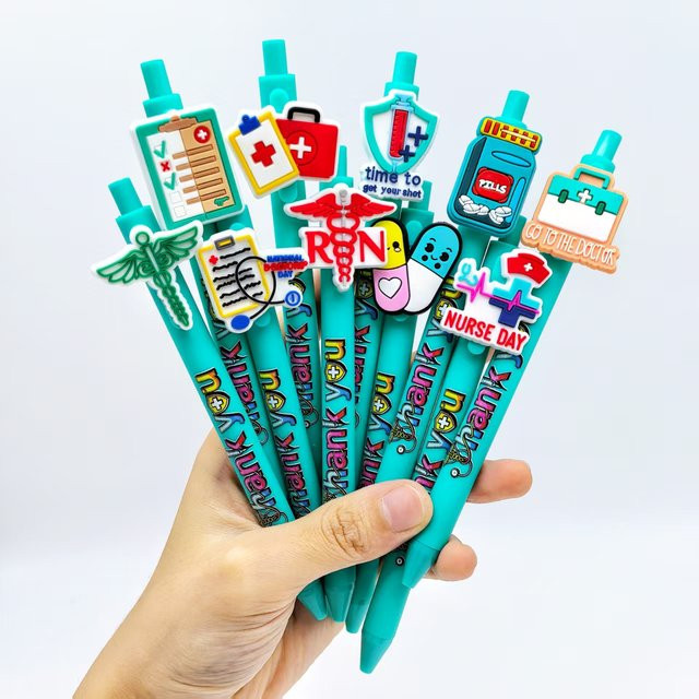 Medizinische Kugelschreiber für Pflegekräfte und Fachpersonal, Turquoise, Set mit verschiedenen Stückzahlen - Bild 1