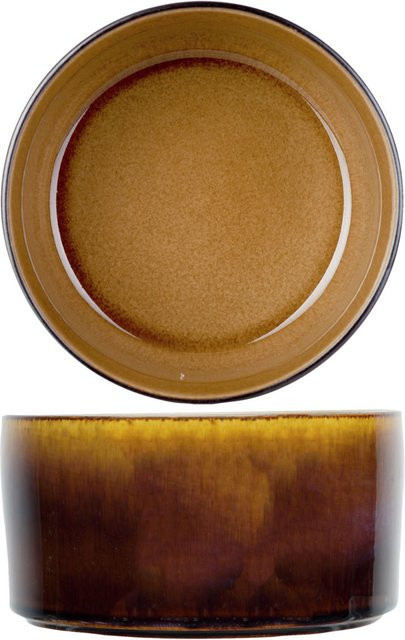 Cosy & Trendy Schüssel Quintana aus Keramik in Bernstein, 4er Pack, 1000 ml, Durchmesser: 14 cm, Höhe: 8 cm - Bild 1