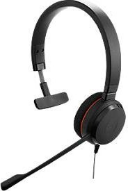 Jabra Evolve 20 UC On-Ear Headset mit USB-A Anschluss, Mono, Schwarz und Rot - Bild 1