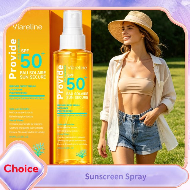 Viareline Sonnenschutzspray mit Niacinamid, 100 ml - Bild 1
