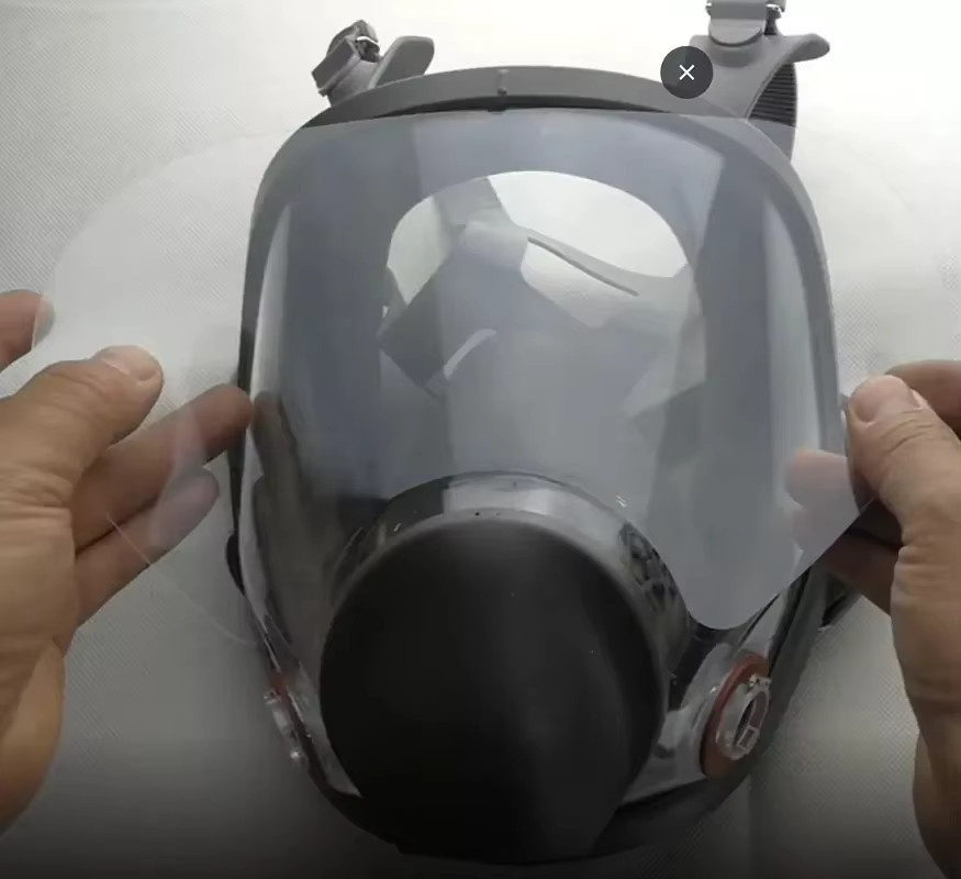 Kratzfeste Schutzfolie für 3M 6800 Vollgesichtsmasken in Transparent - Bild 3