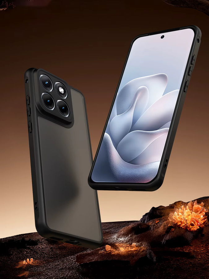 Stoßfeste Magnetische Schutzhülle für Motorola Signature Edge 70 Ultra X70 Air Pro 70 Fusion+ Matt Durchscheinend in Schwarz und Pink - Bild 7