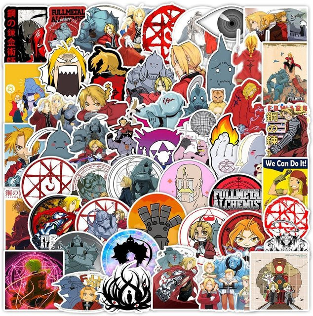 Bandai Fullmetal Alchemist Anime-Aufkleber, Bunt / Mehrfarbig - Bild 1