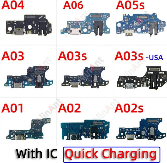 Samsung USB-C Ladeanschluss-Board für Galaxy A01 A02 A03 A04 A05 A06 A02s A03s in Blau - Bild 1