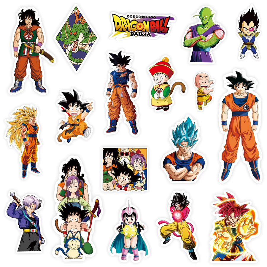 Bandai Dragon Ball Aufkleber, Bunt / Mehrfarbig, Set / Bundle - Bild 3